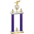 Double Purple Carbon Fiber Victory Fishing Trophy