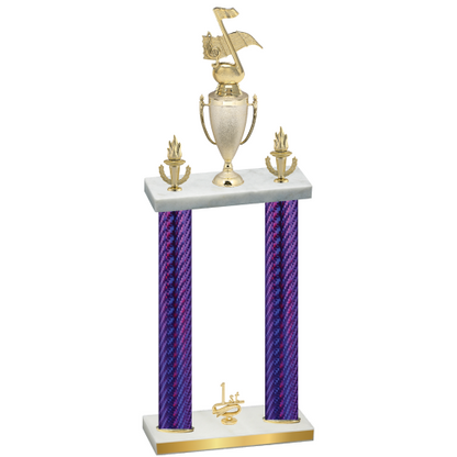 Double Purple Carbon Fiber First Place Music Trophy