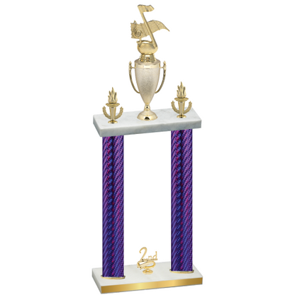 Double Purple Carbon Fiber Second Place Music Trophy