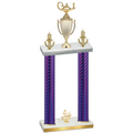 Double Purple Carbon Fiber Fourth Place Academics Trophy