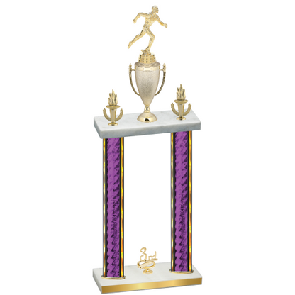 Double Purple Glacier Third Place Running Trophy