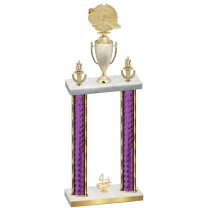 Double Purple Glacier Fourth Place Running Trophy