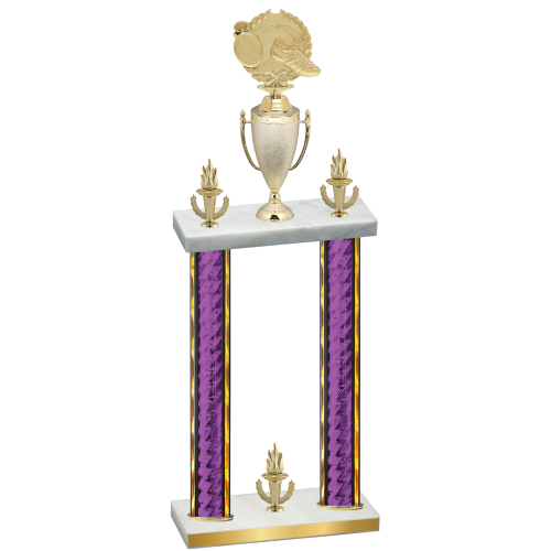 Double Purple Glacier Victory Running Trophy