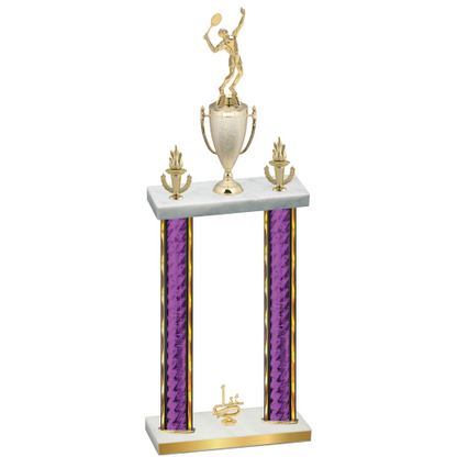 Double Purple Glacier First Place Tennis Trophy