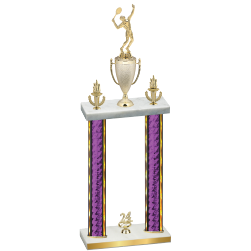 Double Purple Glacier Year Tennis Trophy