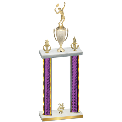 Double Purple Glacier Year Tennis Trophy