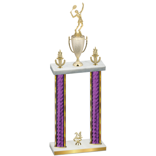 Double Purple Glacier Year Tennis Trophy