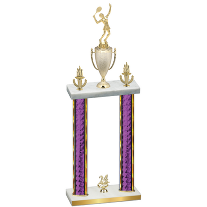 Double Purple Glacier Year Tennis Trophy