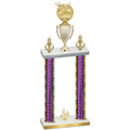 Double Purple Glacier Fourth Place Bowling Trophy