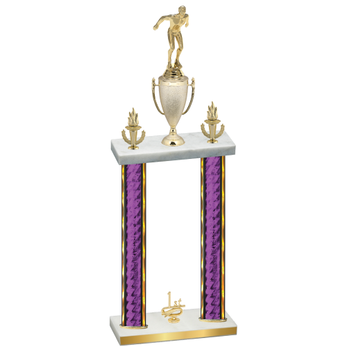 Double Purple Glacier First Place Swimming Trophy