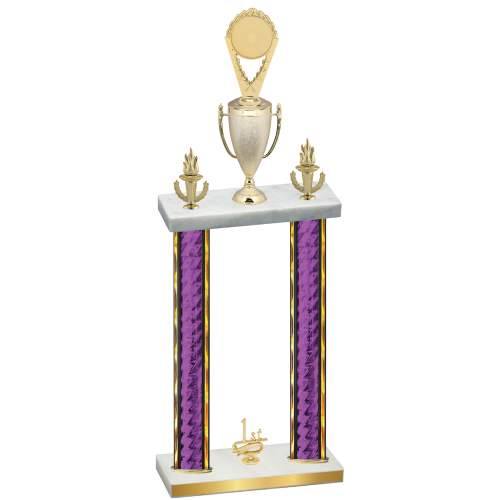 Double Purple Glacier First Place Insert Trophy