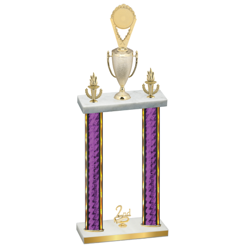 Double Purple Glacier Second Place Insert Trophy