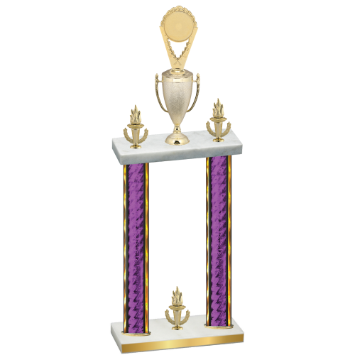Double Purple Glacier Victory Insert Trophy