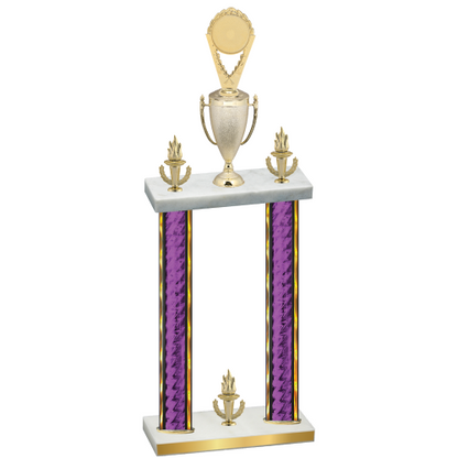 Double Purple Glacier Victory Insert Trophy