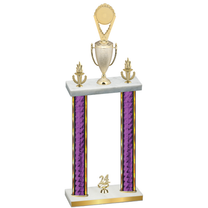 Double Purple Glacier Year Insert Trophy