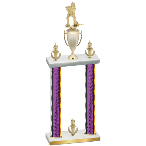 Double Purple Glacier Victory Hockey Trophy