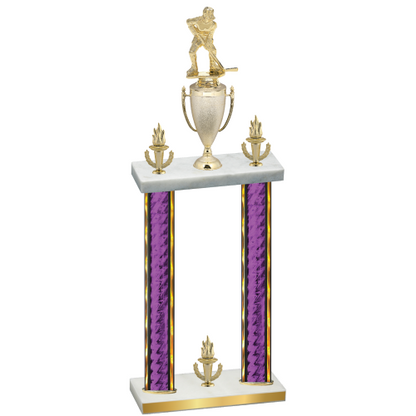 Double Purple Glacier Victory Hockey Trophy