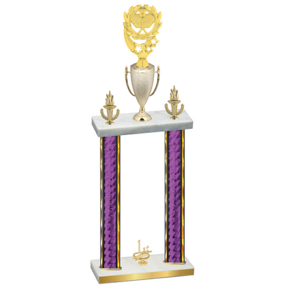 Double Purple Glacier First Place Pickleball Trophy
