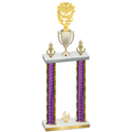 Double Purple Glacier Fourth Place Pickleball Trophy