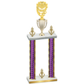 Double Purple Glacier Victory Pickleball Trophy