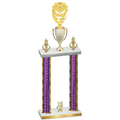 Double Purple Glacier Year Pickleball Trophy