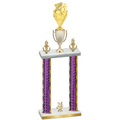 Double Purple Glacier Year Pickleball Trophy