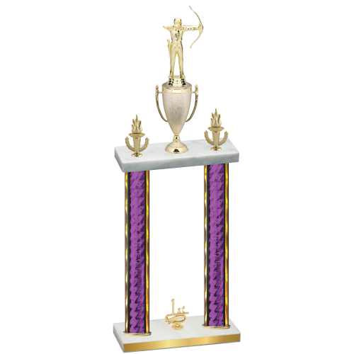 Double Purple Glacier First Place Archery Trophy