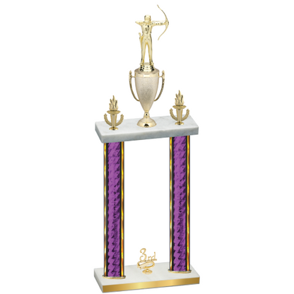 Double Purple Glacier Third Place Archery Trophy