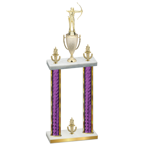 Double Purple Glacier Victory Archery Trophy