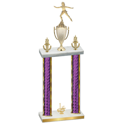 Double Purple Glacier First Place Skater Trophy