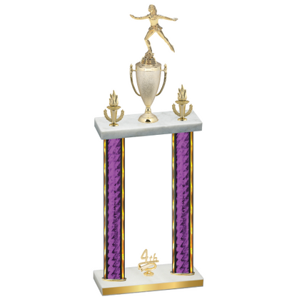 Double Purple Glacier Fourth Place Skater Trophy