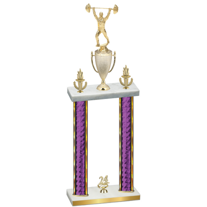 Double Purple Glacier Year Weights Trophy