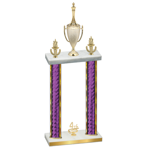 Double Purple Glacier Fourth Place Chess Trophy