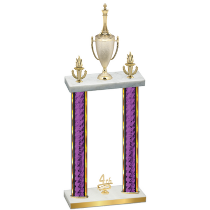 Double Purple Glacier Fourth Place Chess Trophy