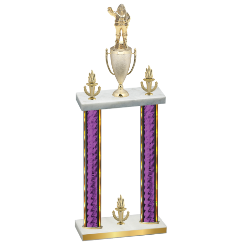 Double Purple Glacier Victory Holiday Trophy