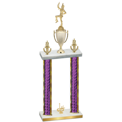 Double Purple Glacier First Place Majorette Trophy