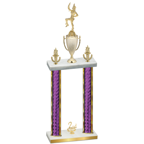 Double Purple Glacier Second Place Majorette Trophy