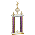 Double Purple Glacier Year Majorette Trophy
