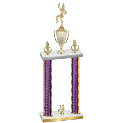 Double Purple Glacier Year Majorette Trophy