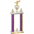 Double Purple Glacier Year Fishing Trophy