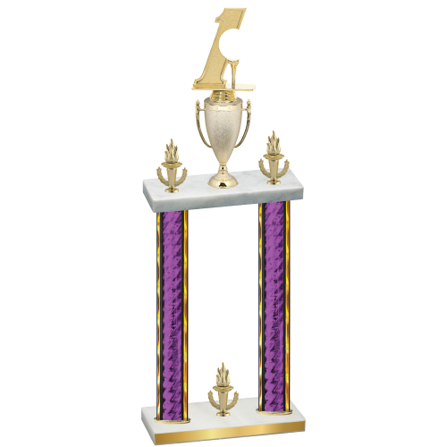 Double Purple Glacier Victory Golf Trophy