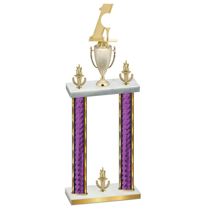 Double Purple Glacier Victory Golf Trophy