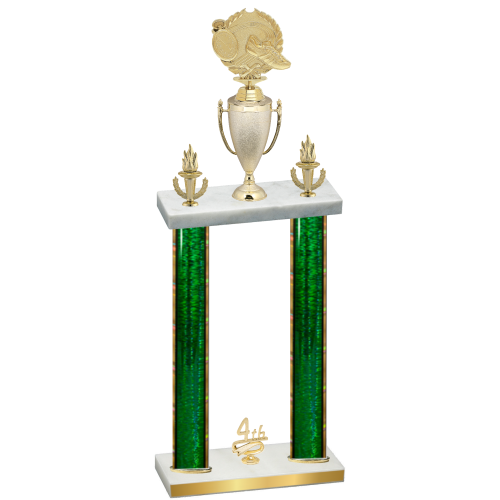 Double Green Glacier Fourth Place Running Trophy
