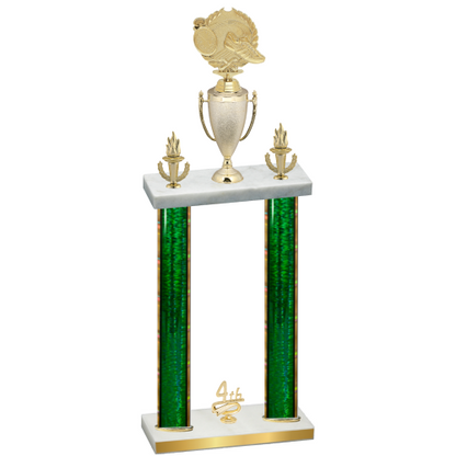 Double Green Glacier Fourth Place Running Trophy