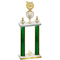 Double Green Glacier Fourth Place Bowling Trophy