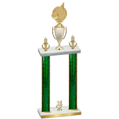 Double Green Glacier Year Volleyball Trophy