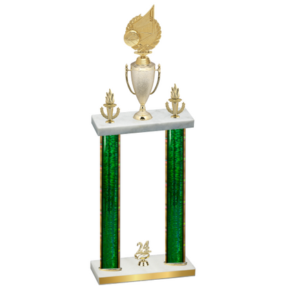 Double Green Glacier Year Volleyball Trophy