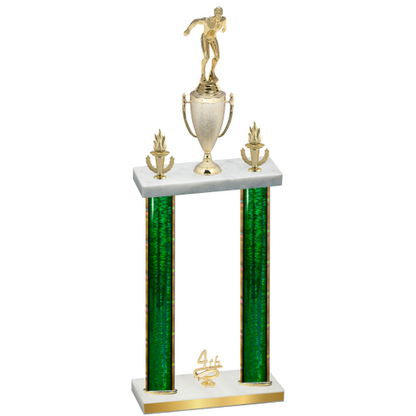 Double Green Glacier Fourth Place Swimming Trophy