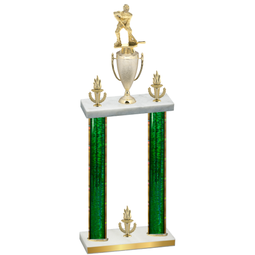 Double Green Glacier Victory Hockey Trophy