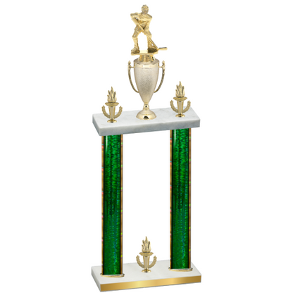 Double Green Glacier Victory Hockey Trophy